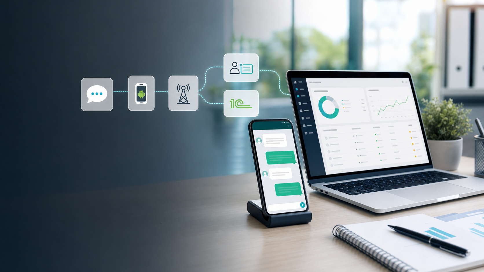 SMS-Ulik соединяет SMS, Android Gateway, CRM и 1C